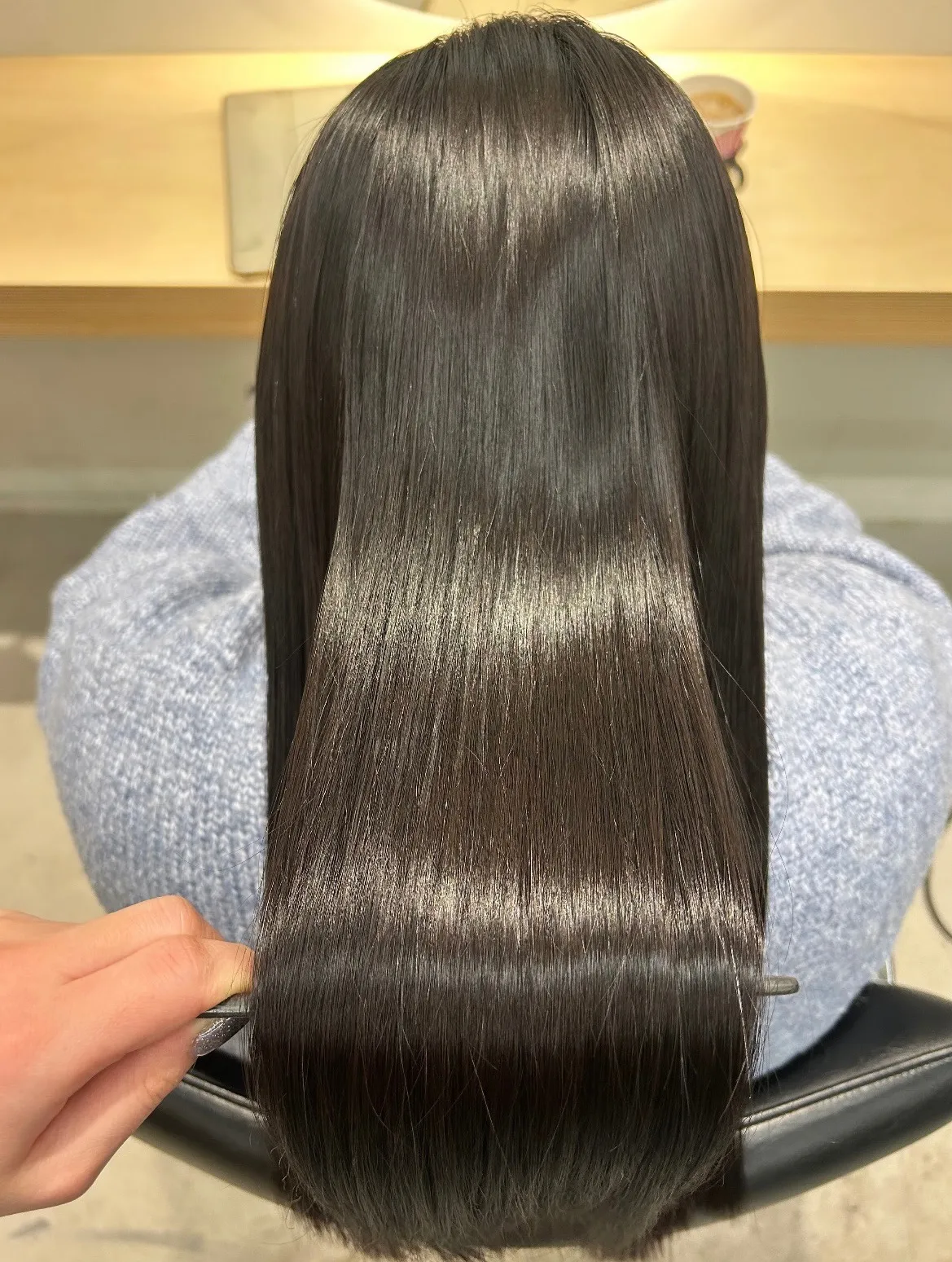 自然にまとまる縮毛矯正